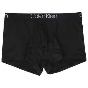 CALVIN KLEINカルバンクライン SHINE MICRO LOW RISE TRUNK マイクロ ローライズボクサーパンツ 前閉じ NB2660 ブラック 海外L(日本XL)