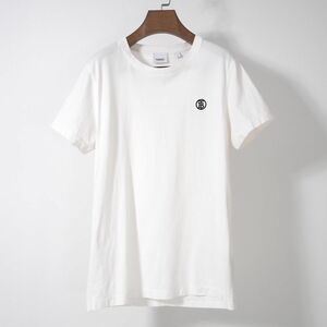 4-ZH007 バーバリー Burberry 現行 TBロゴ Tシャツ カットソー ホワイト M 正規品 メンズ