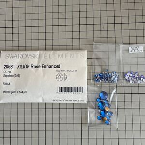 SWAROVSKI スワロフスキー　2058 SS34 サファイア　未開封　オマケ付き