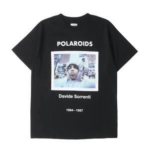 新品 WACKO MARIA ワコマリア Tシャツ サイズ:M 23SS DAVIDE SORRENTI フォト プリント クルーネックTシャツ CREW NECK T-SHIRT ブラック