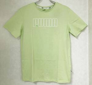 新品 M ★ PUMA プーマ レディース 半袖 Tシャツ グリーン US-S キャット ロゴ ボーイフレンド Ultra Bpufriend Tee V2 848989