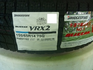 【送料無料】冬タイヤ2024年製 BRIDGESTONE VRX2 155/65R14 ４本セット税込￥24,800-