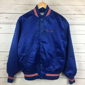 80s-90sビンテージ★ALADEN★スタジアムジャンパー【44/Mens size M-L/青】サンライザーズ/ブルゾン/Vintage/jacket/jumper/訳特価◆P19-02