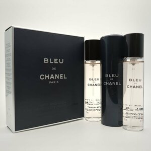 CHANEL シャネル ブルー ドゥ シャネル トラベル オード トワレ 香水 20ml 3本 セット パルファム リフィル メンズ フレグランス 箱