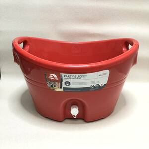 【IGLOO イグルー パーティーバケット PARTY BUCKET レッド 20QT 18.9L USA製 ボトルクーラー アイスペール アウトドア キャンプ】