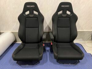 レカロ RECARO SR-7F ASM IS-11 BK/BK レッドステッチ　左右セット　アームレスト付き