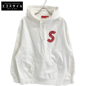 1円 Supreme シュプリーム S Logo Hooded Sweatshirt Sロゴ パーカー L オフホワイト メンズ