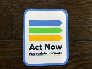 ★patagonia Act Now ステッカー 新品 送料込★