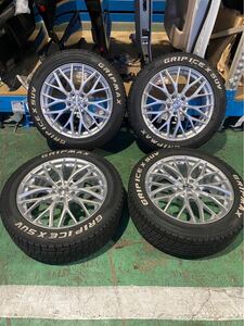 送料無料 WEDS LEONIS40アルファード 40ヴェルファイア 225/55R19 2022/25 19×7.5J OFF+43 PCD120 バリ山 溝あり スタッドレス