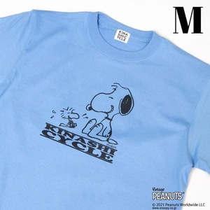  M 新品【木梨サイクル Tシャツ（SNOOPY×木梨サイクル デザイン C) ヴィンテージ PEANUTS ピーナッツ スヌーピー 木梨憲武 メンズ SAXE】