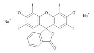 エリスロシンB 5g C20H6I4Na2O5 エリトロシンB 酸性染料 pH指示薬 蛍光色素 有機化合物標本 試薬 試料