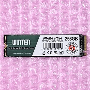 【使用1時間/正常判定】WINTEN NVMe M.2 SSD 256GB / WTPCIe-SSD-256GB 