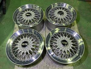 鍛造 BBS SUPER-RS 18インチ スーパーRS RS502 8J +39 RS509 9J +42 PCD114.3 5H JDM VIP ヘラフラ スタンス FORGED 段リム 深リム 