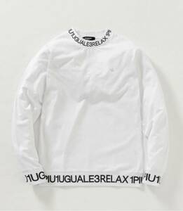 tシャツ Tシャツ メンズ 1PIU1UGUALE3 RELAX(ウノピゥウノウグァーレトレ リラックス)ネックロゴロングTシャツ XL白 XL 