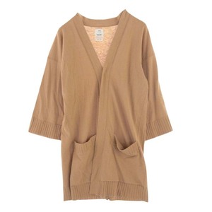 VISVIM ビズビム 21SS 0321105012001 WMＶKIMONO CARDIGAN CAMEL キモノ カーディガン キャメル ライトブラウン系 .0【中古】