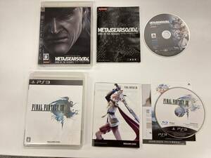 21-PS3-203　プレイステーション3　ファイナルファンタジーⅩⅢ 13　メタルギアソリッド4　セット　動作品　プレステ3