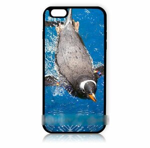 iPhone 7 Plus泳ぐ ペンギン アートケース 保護フィルム付