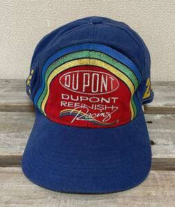 即決　セール レアデザイン 90s NUTMEG JEFF GORDON DUPONT NASCAR CAP ナスカー デュポン ジェフゴードン　キャップ HIPHOP ラッパー 百足