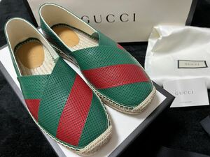 gucciスリッポン 新品未使用サイズ 7 26cm 正規店購入定価11万レザー