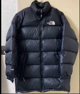 90s THE NORTH FACE NUPTSE ヌプシ ロング ダウンジャケット M 黒 ノースフェイス ビンテージ ジャケット