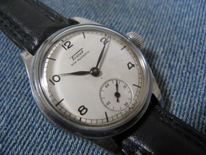 1944年製 TISSOT オールSS 耐磁＆耐震 スイス製アンティーク腕時計 稼働品 注油済み