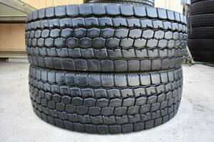 送料無料 245/70R19.5 BRIDGESTONE M888 ミックスタイヤ 2023年製 2本 セット残りの溝 13mm以上