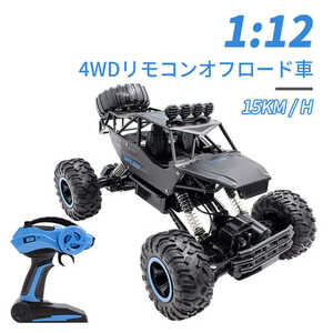 ラジコンカーRCカー 1/12 リモコンカー 4WD 電動オフロードバギー 2.4Ghz無線操作 15km/h オフロード リモコンカー初心者wj816