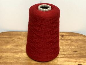 CASHWOOLゼニア バルファ社 毛糸 2/48 約368g イタリア糸 編み物 手横編機 レッド エクストラファイン19.5μ メリノウール