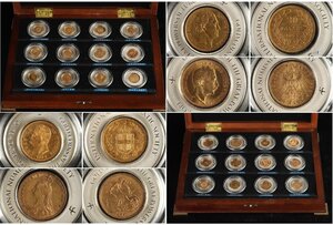 [URA]アンティーク金貨/THE GOLD COINS OF THE GREAT POWERS/ヨーロッパ/金900・171.85g/銀850・286.32g/4-1-77　(検索)コイン/金貨