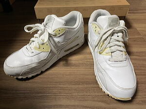 ☆NIKE AIR MAX 90 White LEATHER（オールホワイトレザー）8/5 (26.5cm)☆