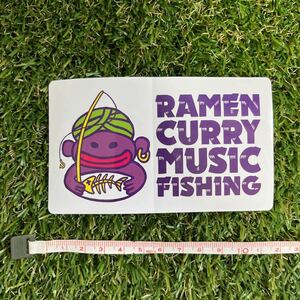 【新品】rcmf/ステッカー/ハイドアップ/奥田民生/シール/ラーメンカレーミュージックフィッシング/カッティング/パープル×キャラクター