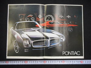 本　車　カタログ　オリジナルの当時物　７２ポンテアック　72PONTIAC NEW LOOK 　日英自動車株式会社物です。