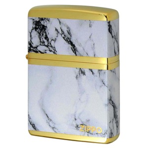 Zippo ジッポライター 大理石調 ホワイトマーブル ジッポ ロゴ 金メッキ MARBLE LOGO 2G-4WHMZ