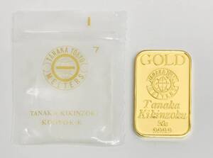 ★ペンダントトップ 純金★GOLD TANAKA TOKYO MELTERS Tanaka Kikinzoku 50g 999.9★FINE GOLD 50g★田中貴金属工業 K24 純金 インゴット★