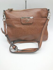 ◇ GUESS ゲス PB668314 レザー ショルダーバッグ ブラウン レディース P