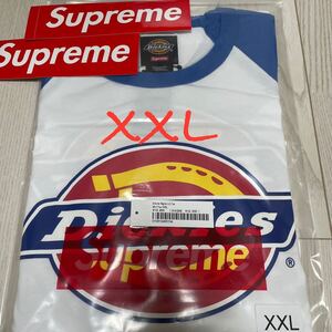 XXL 24FW Supreme Dickies Raglan L/S Top White シュプリーム ディッキーズ ラグラン エルエス トップ ホワイト