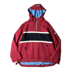 90s TOMMY HILFIGER フリース ライナー付き プルオーバー ナイロン パーカー ジャケット XL / 90年代 トミー ヒルフィガー