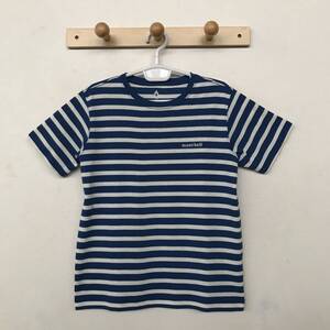 mont-bell KIDS 1104814 モンベル キッズ WIC.ボーダーTシャツ 美品(ほぼ未着用) size 150