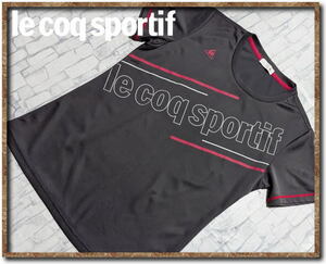 ☆le coq sportif　ルコックスポルティフ　プリント入りTシャツ　濃グレー☆