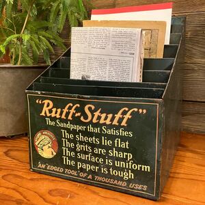 【ANTIQUES】スチールラック 店舗什器 アンティーク 古着 US 店舗什器 古道 vintage アドバタイジング Ruff stuff 