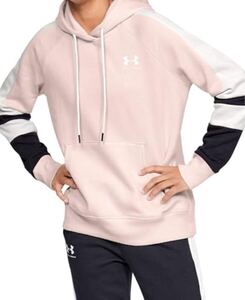 アンダーアーマー・UNDER ARMOUR・レディース・裏起毛・スウェットパーカー・ピンク・LG・定価6050円