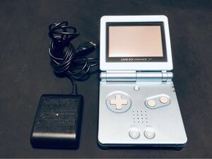 Nintendo 任天堂 ニンテンドー GAME BOY ADVANCE SP ゲームボーイアドバンスSP 本体 パールブルー AGS-001 完動品