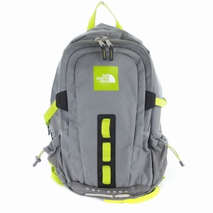 THE NORTH FACE HOT SHOT リュックサック デイバッグ バックパック アウトドア 鞄 グレー ライトグリーン NM72302 ●D /MM メンズ