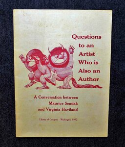 センダック 1972年 バージニア・ハビランド 洋書 Conversation Between Maurice Sendak and Virginia Haviland かいじゅうたちのいるところ