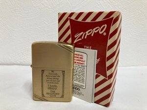 ★【ジャンク品・着火未確認】ZIPPO　ジッポー ライター　THE　BRADFORD　CLUB / オイルライター / ヴィンテージ/ゴールド