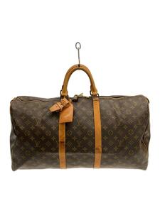 LOUIS VUITTON◆キーポル55_モノグラム・キャンバス_BRW/PVC/BRW