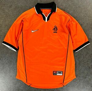 正規品 英国製 Vintage 1998年 90s Nike Netherlands Home Jersey オランダ サッカー ホーム オーセンティック ユニフォーム 