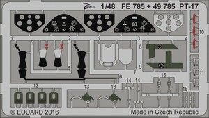 エデュアルド ズーム1/48FE785 Stearman PT-17 Kaydet for Revell kits