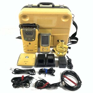 TOPCON GB-500 GNSS受信機 ケーブル//バッテリーチャージャー/GPSアンテナ/正準台/データコレクター/ハードケース/他付き＊簡易検査品