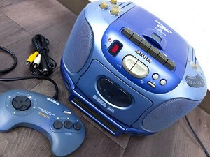 ▲aiwa SEGA CSD-GM1 メガCDラジカセ 純正コントローラー付属 メガドライブ 互換機 アイワ セガ▲